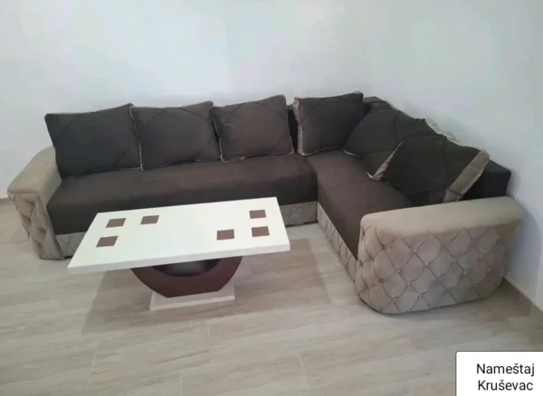 ugaona garnitura i stocic namestaj krusevac